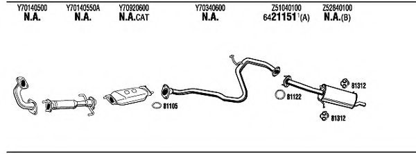 WALKER MA41215 Exhaust System